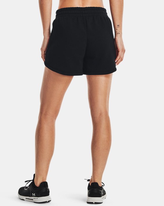 Women's UA Rival Fleece Shorts, Black, pdpMainDesktop image number 1